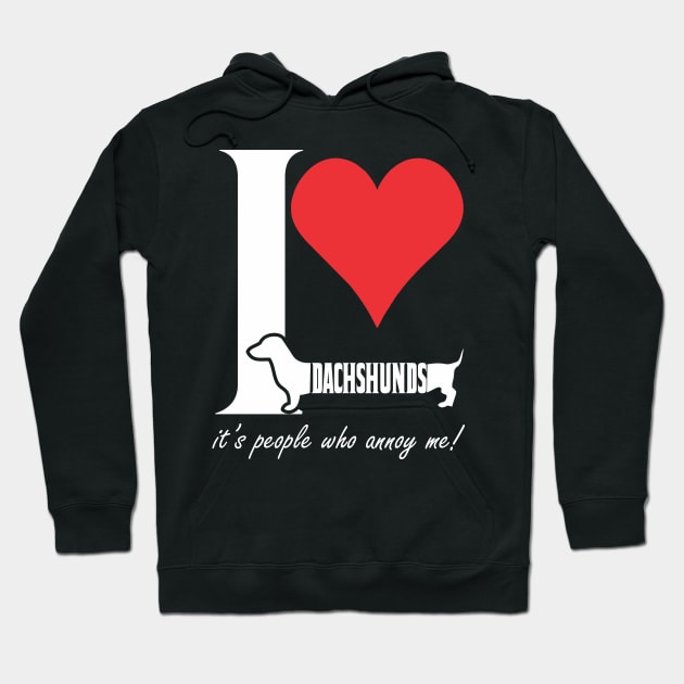 I love dachshunds! Hoodie by variantees